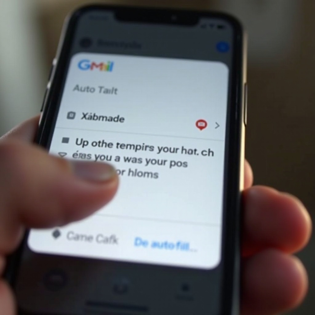 How to Accept Autofill in Gmail on iPhone