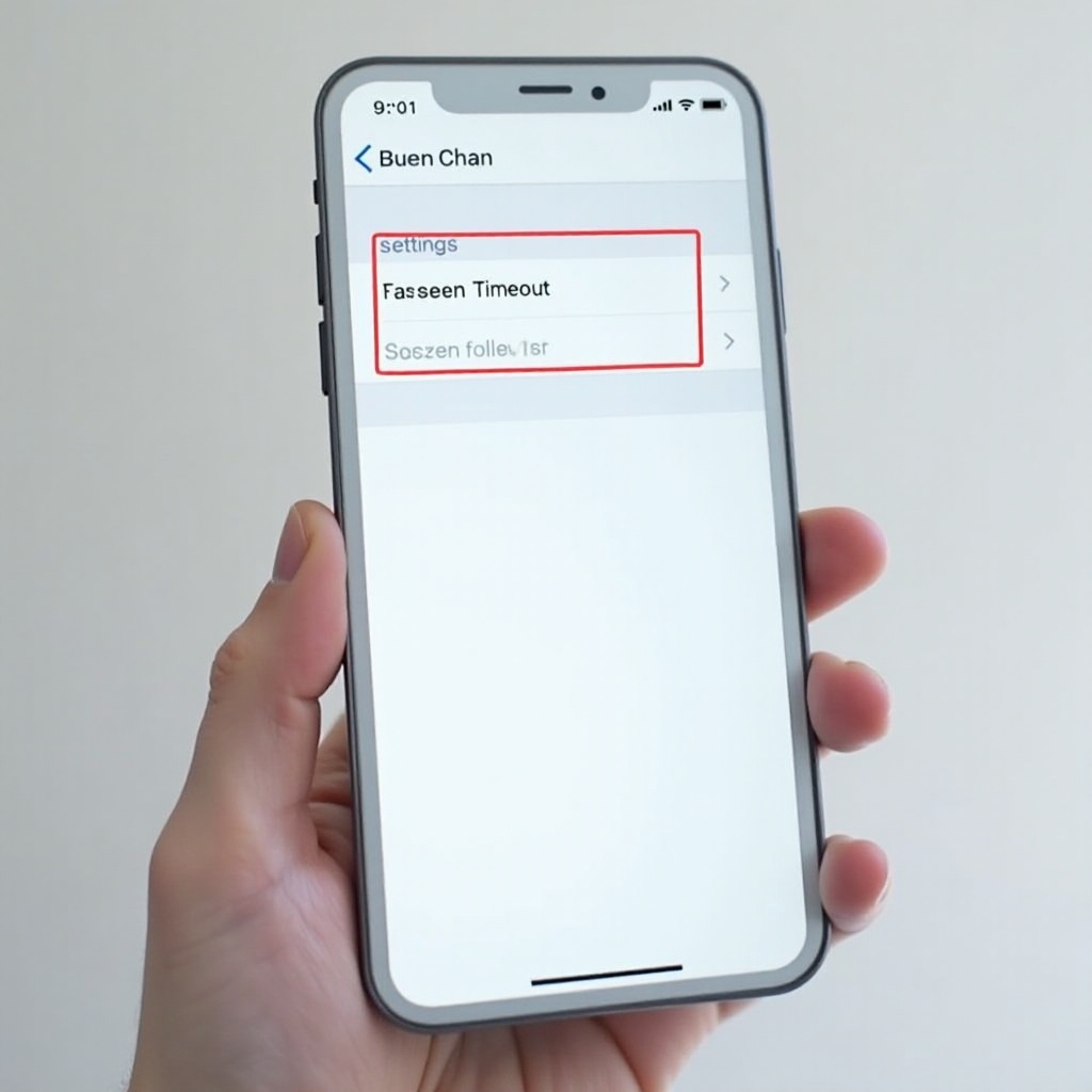 turn off screen timeout iphone